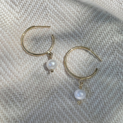 Freshwater Pearl Hoop