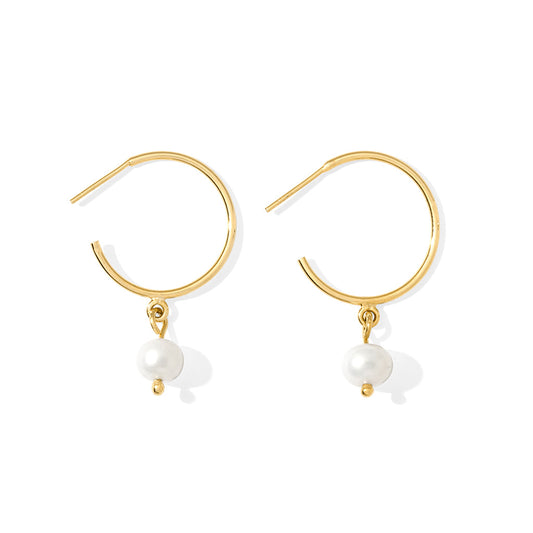 Freshwater Pearl Hoop