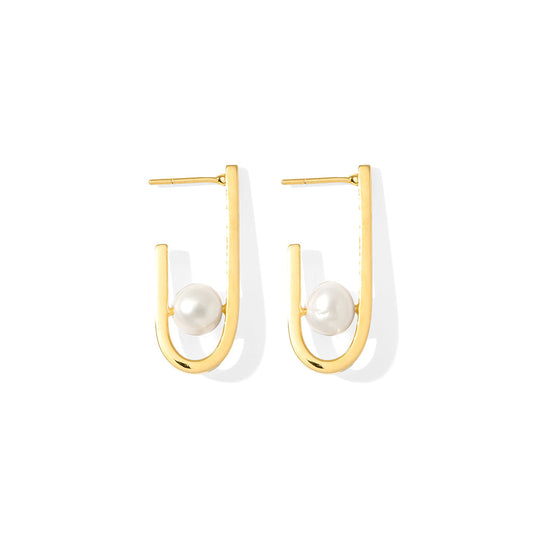 J Hoop Freshwater Pearl